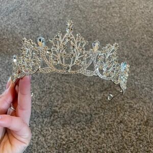 Sparkling Silver Crystal Tiara